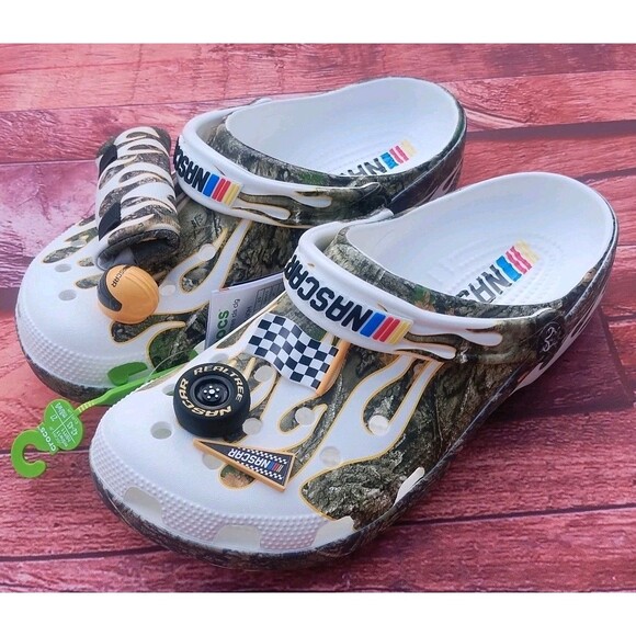 Crocs x Nascar Realtree Classic Clog Mens Size 10 Jibbitz NEW - Picture 5 of 6